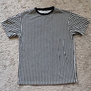 Striped Black and White Men's Shirt